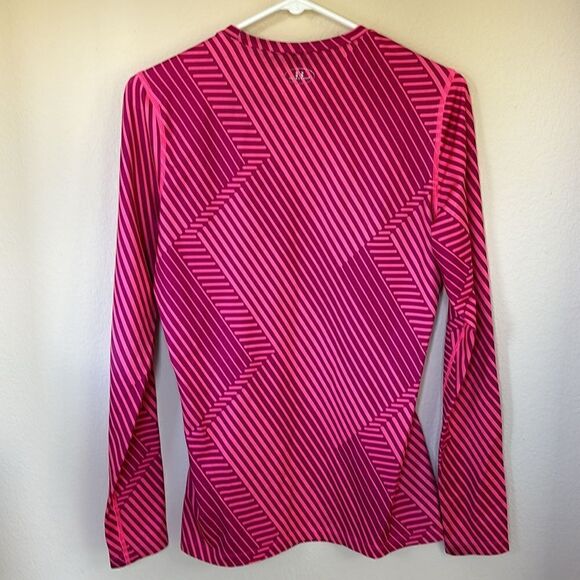 Pink Base layer Under Armour Fitted Long Sleeve Coldgear coupe shirt medium - Picture 3 of 8